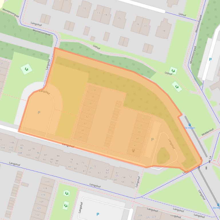 Kaart van postcodegebied 1353GD.