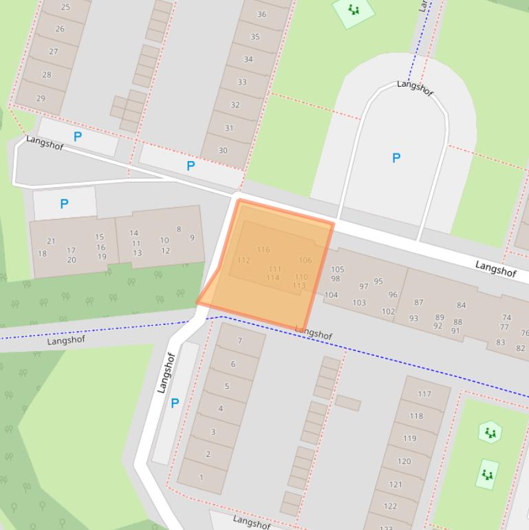 Kaart van postcodegebied 1353GL.