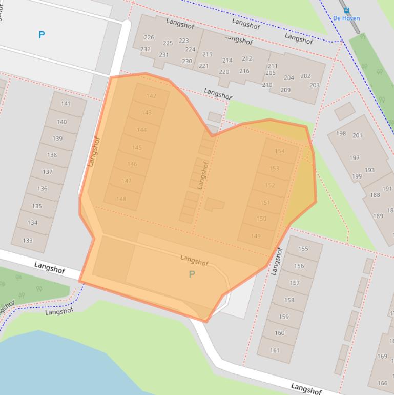 Kaart van postcodegebied 1353GP.