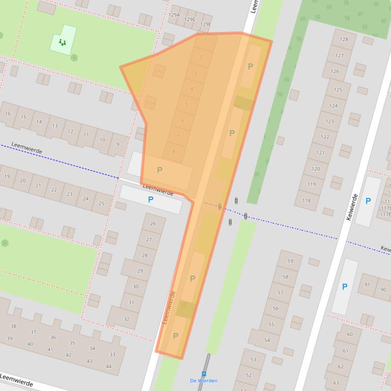 Kaart van postcodegebied 1353LA.