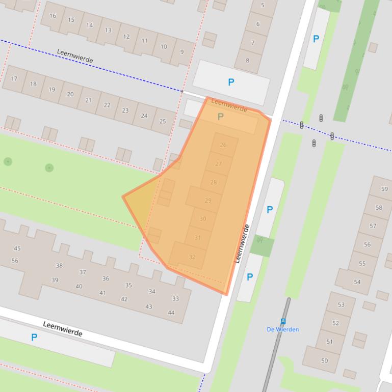 Kaart van postcodegebied 1353LE.