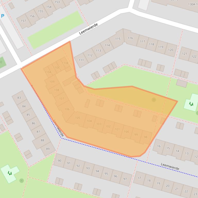 Kaart van postcodegebied 1353LL.