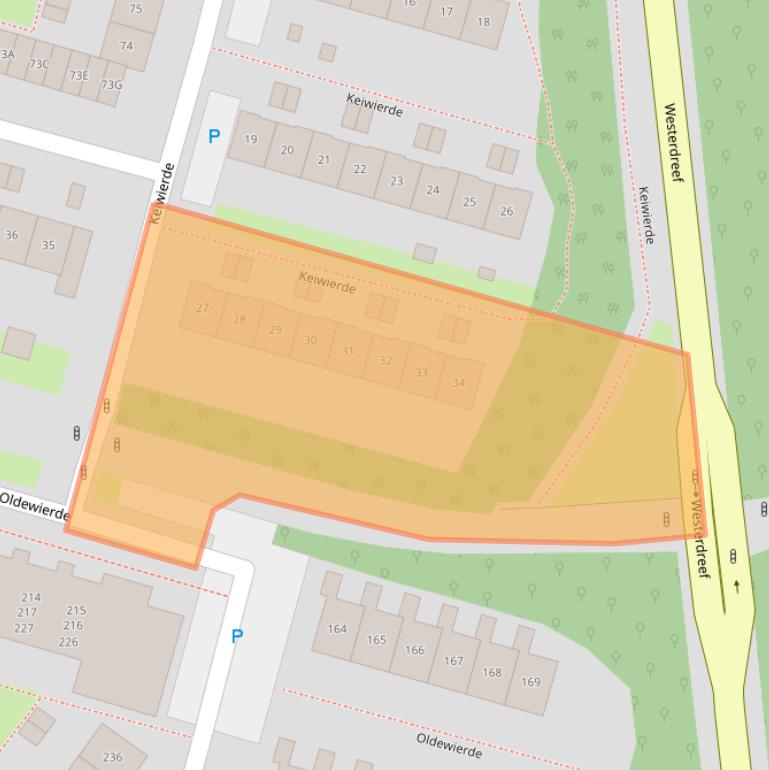 Kaart van postcodegebied 1353NG.