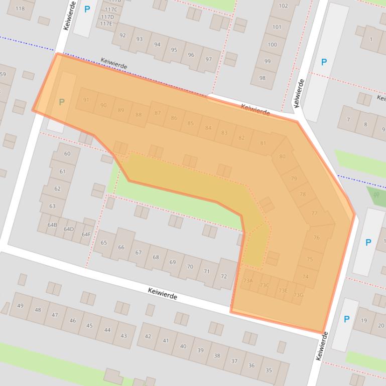Kaart van postcodegebied 1353NN.