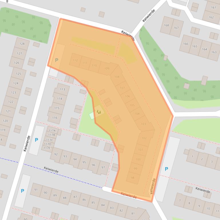 Kaart van postcodegebied 1353NR.