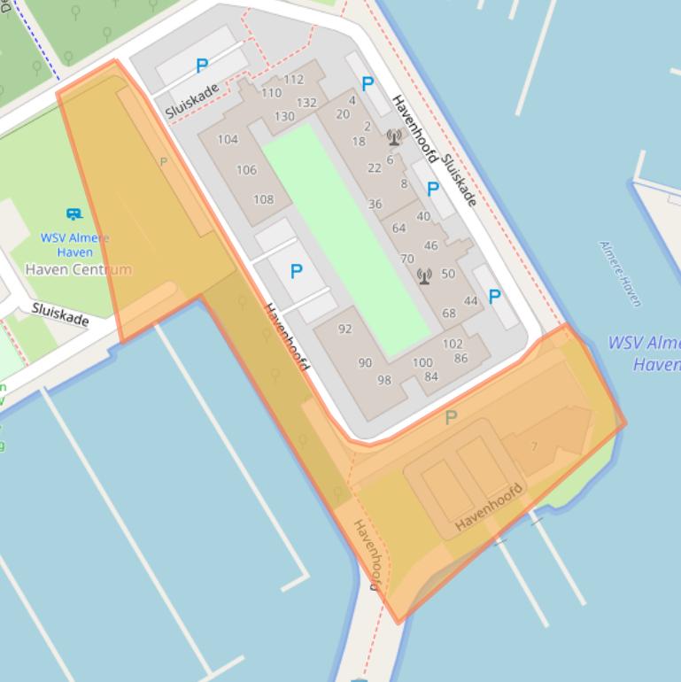 Kaart van postcodegebied 1353PN.