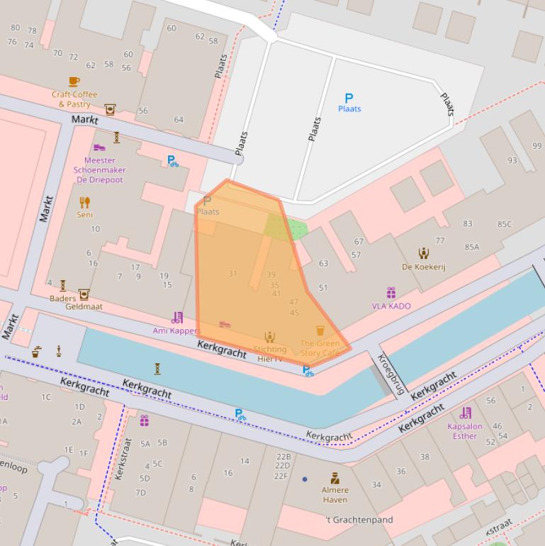 Kaart van postcodegebied 1354AE.