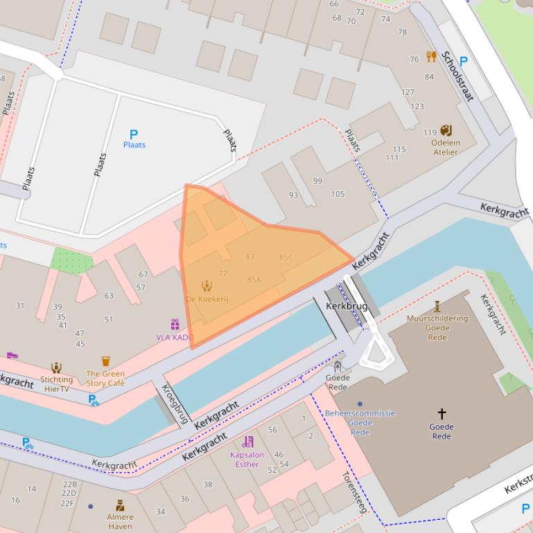 Kaart van postcodegebied 1354AH.