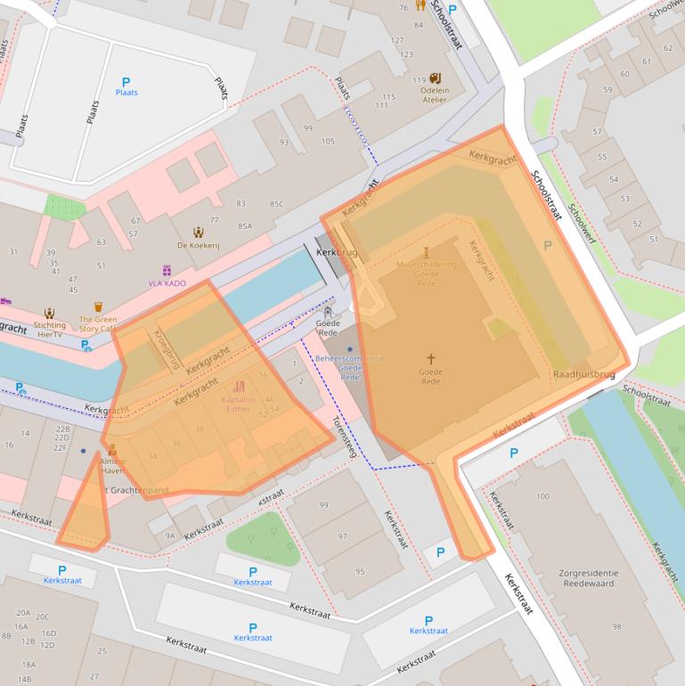 Kaart van postcodegebied 1354AM.