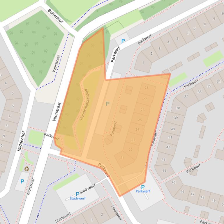 Kaart van postcodegebied 1354CP.