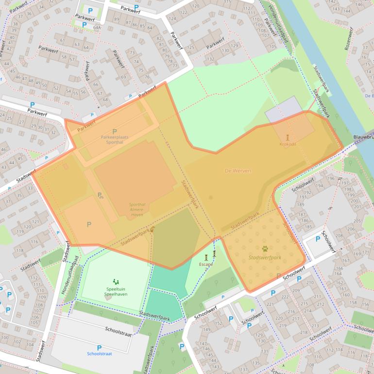 Kaart van postcodegebied 1354EB.