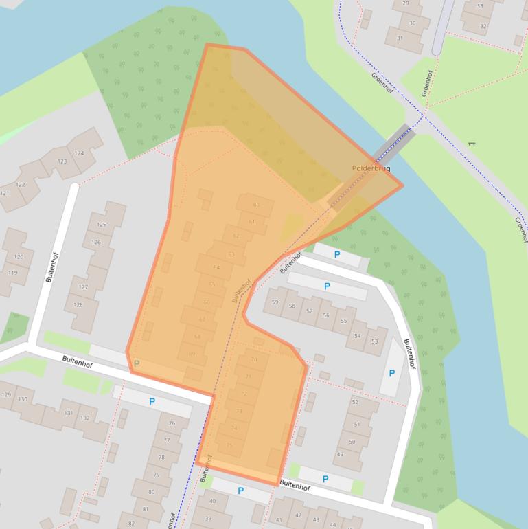 Kaart van postcodegebied 1354GN.