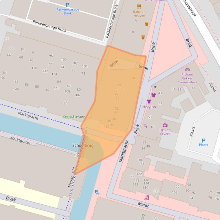 Kaart van postcodegebied 1354HK.