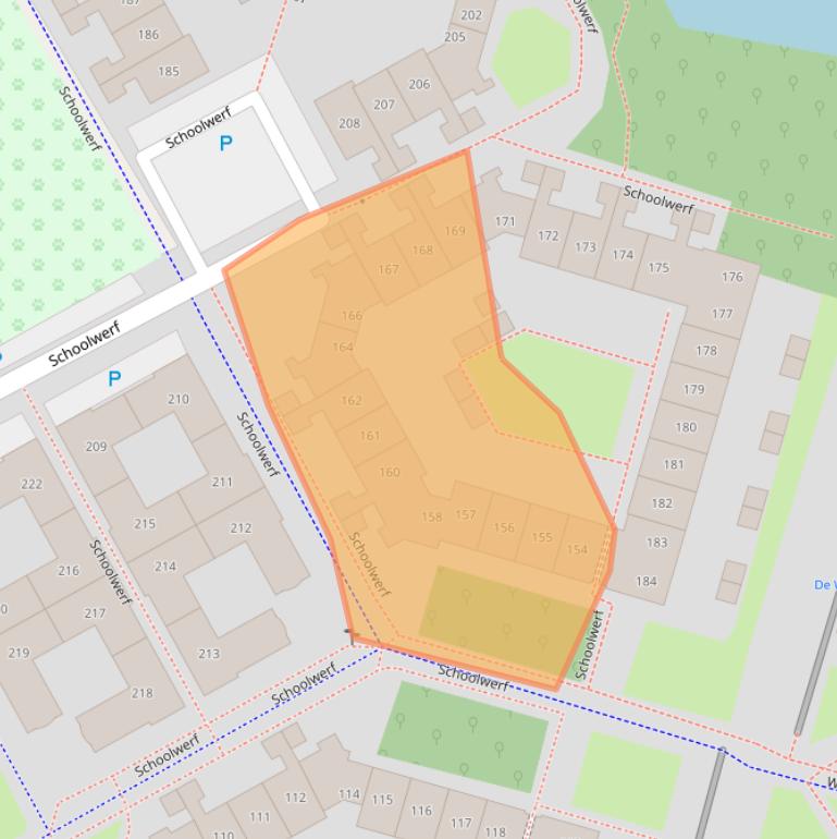 Kaart van postcodegebied 1354JP.