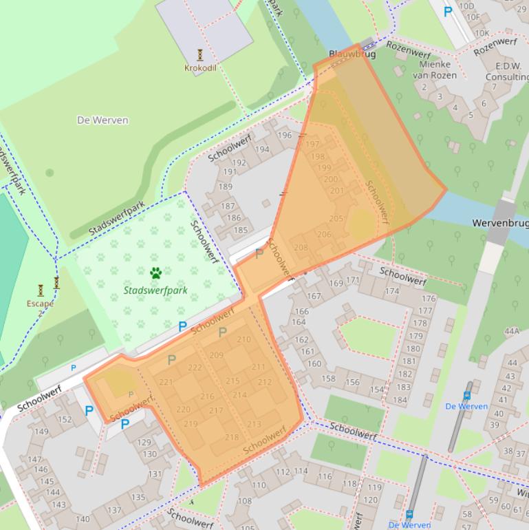 Kaart van postcodegebied 1354JT.