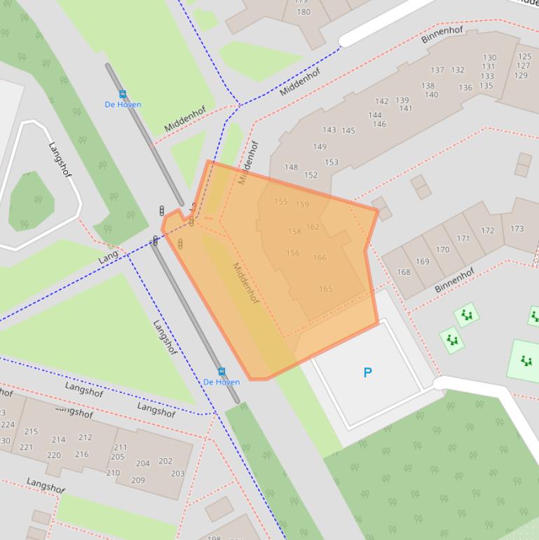 Kaart van postcodegebied 1354KP.