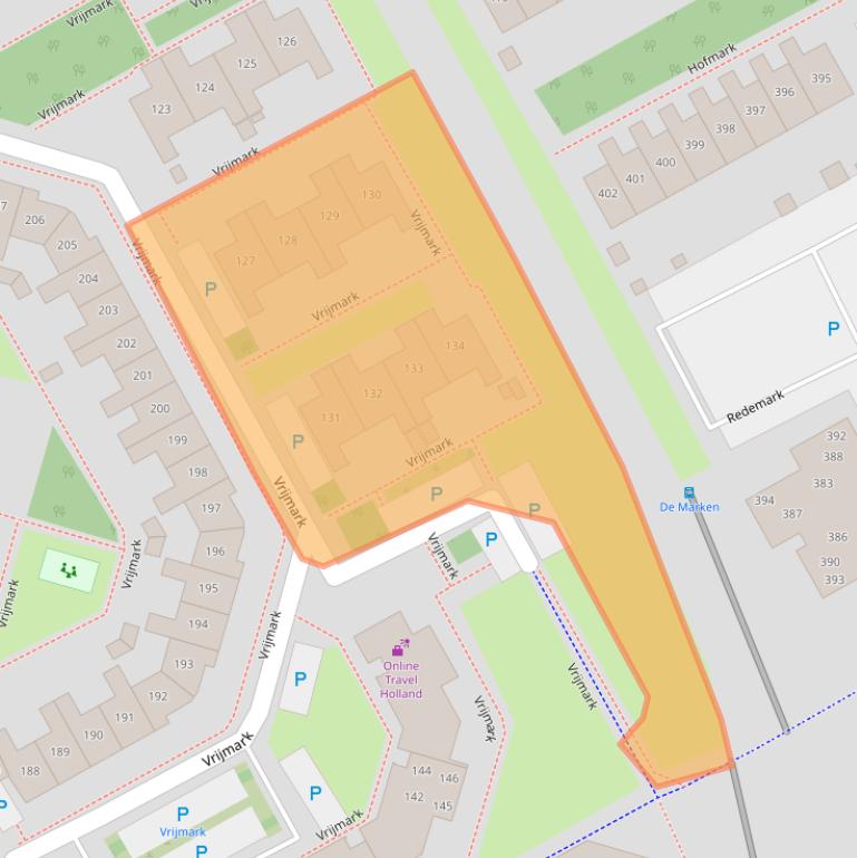 Kaart van postcodegebied 1355GM.