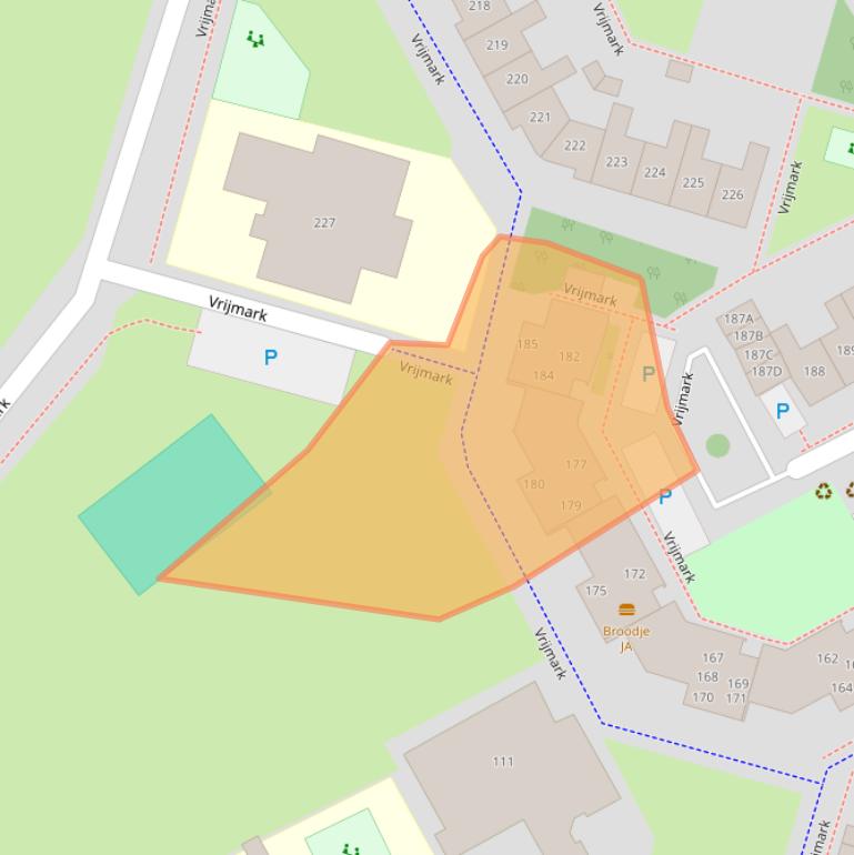 Kaart van postcodegebied 1355GT.