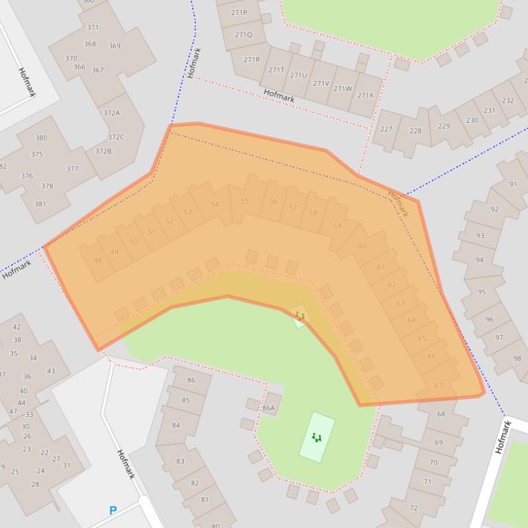 Kaart van postcodegebied 1355HE.