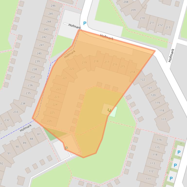 Kaart van postcodegebied 1355HS.