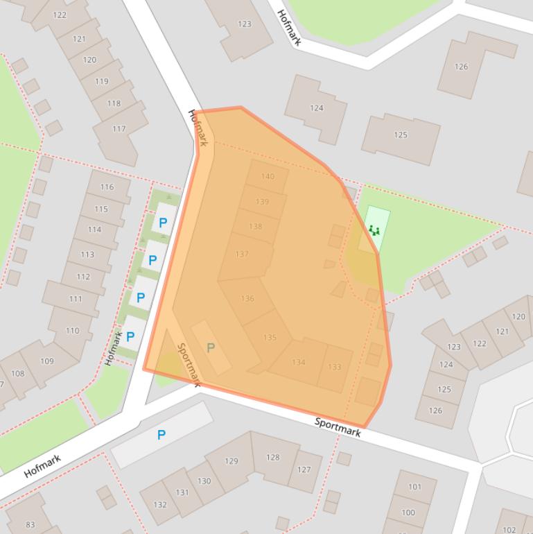 Kaart van postcodegebied 1355KK.