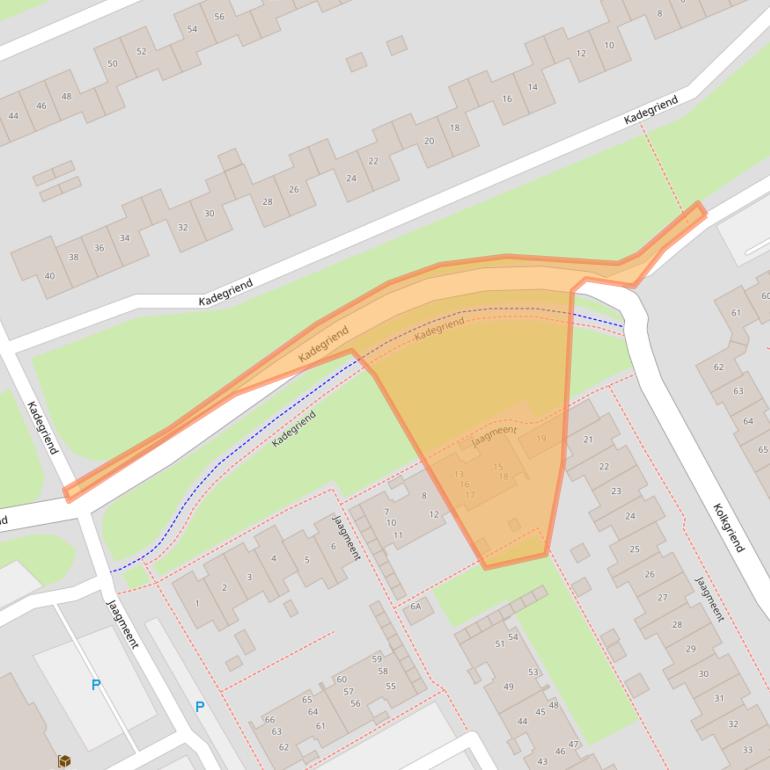 Kaart van postcodegebied 1356AB.