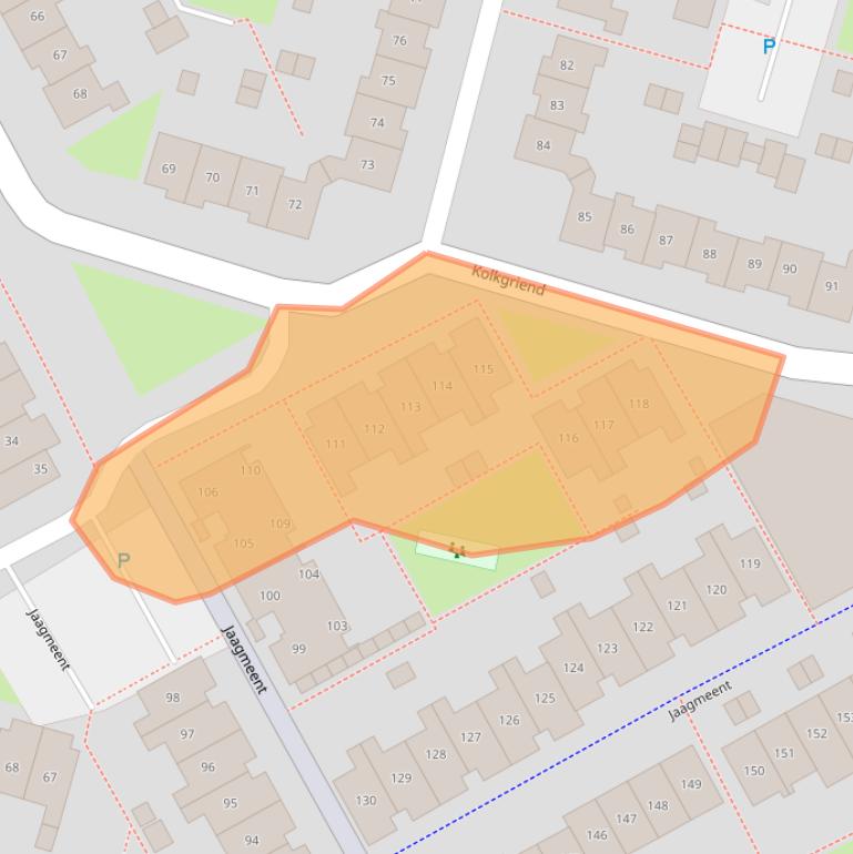 Kaart van postcodegebied 1356AL.