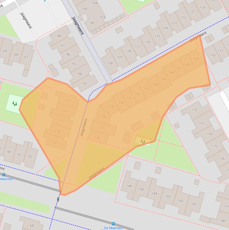 Kaart van postcodegebied 1356AN.