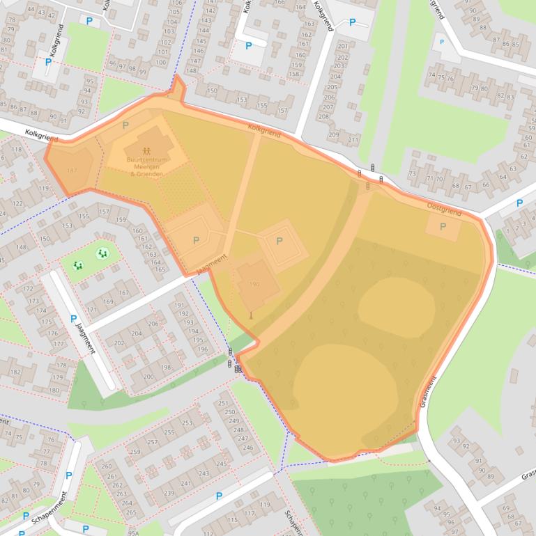 Kaart van postcodegebied 1356AT.