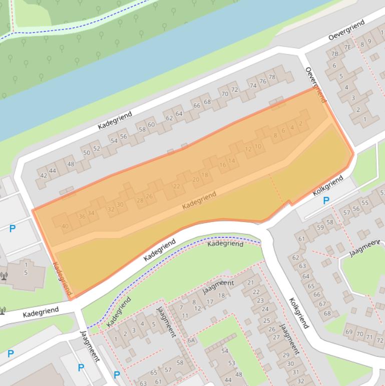 Kaart van postcodegebied 1356CC.