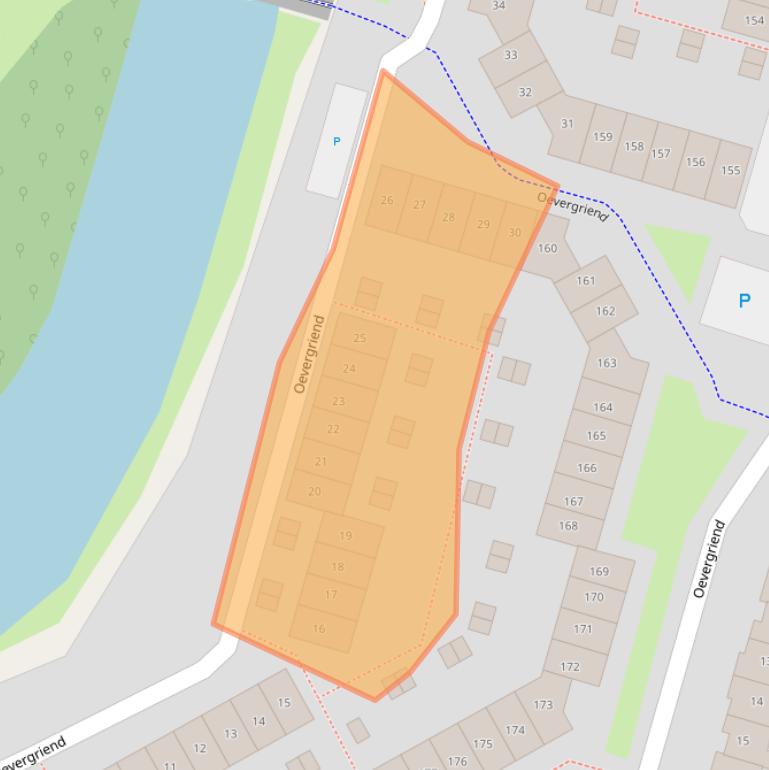 Kaart van postcodegebied 1356EB.