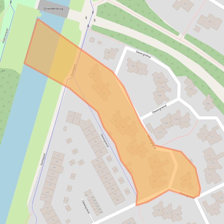 Kaart van postcodegebied 1356EG.