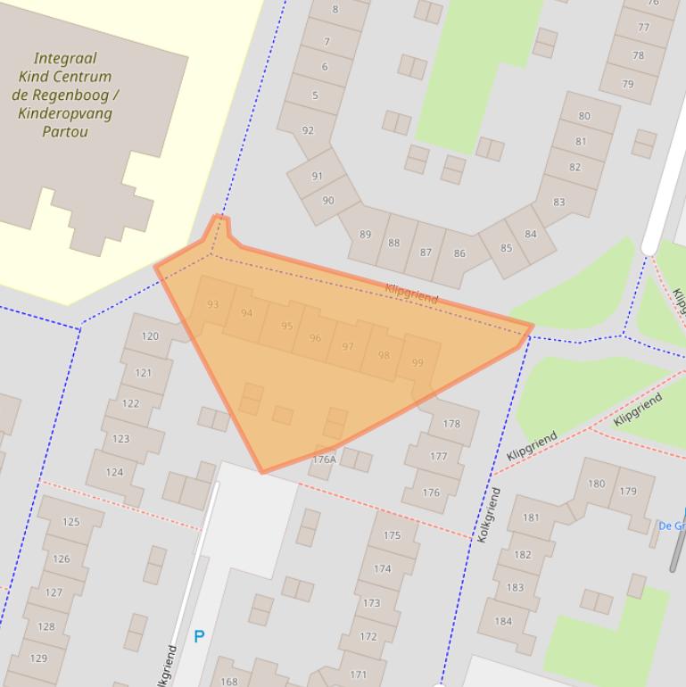 Kaart van postcodegebied 1356GH.