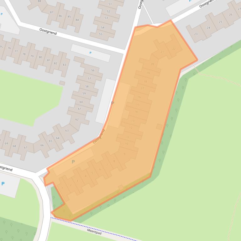 Kaart van postcodegebied 1356HA.