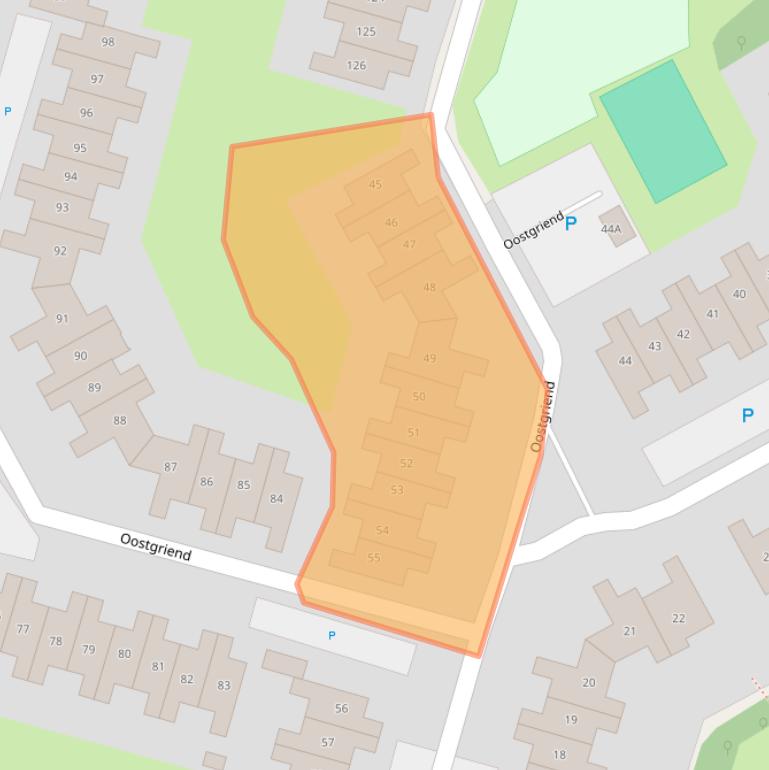 Kaart van postcodegebied 1356HD.