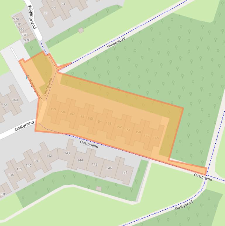 Kaart van postcodegebied 1356HM.