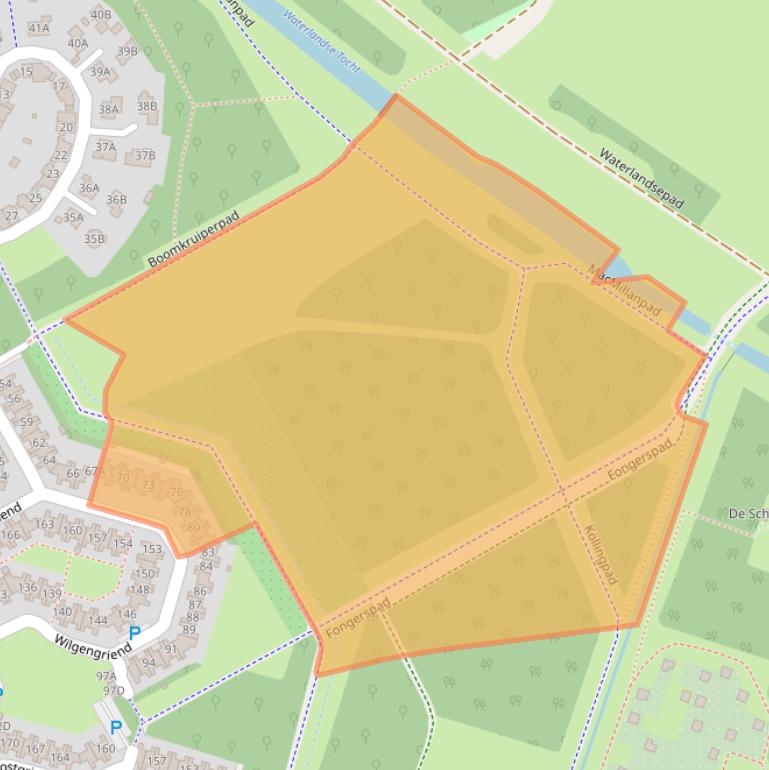 Kaart van postcodegebied 1356JE.