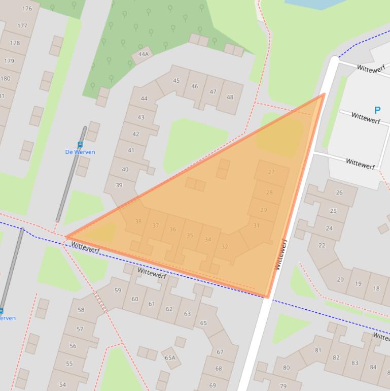 Kaart van postcodegebied 1357AC.