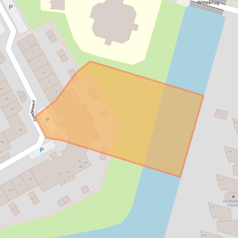 Kaart van postcodegebied 1357AN.