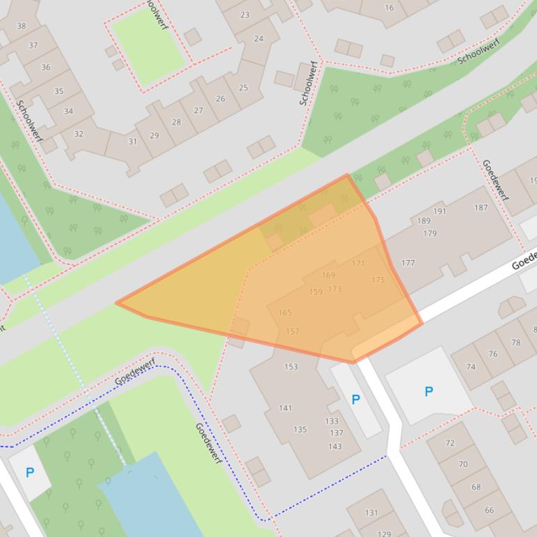 Kaart van postcodegebied 1357AV.