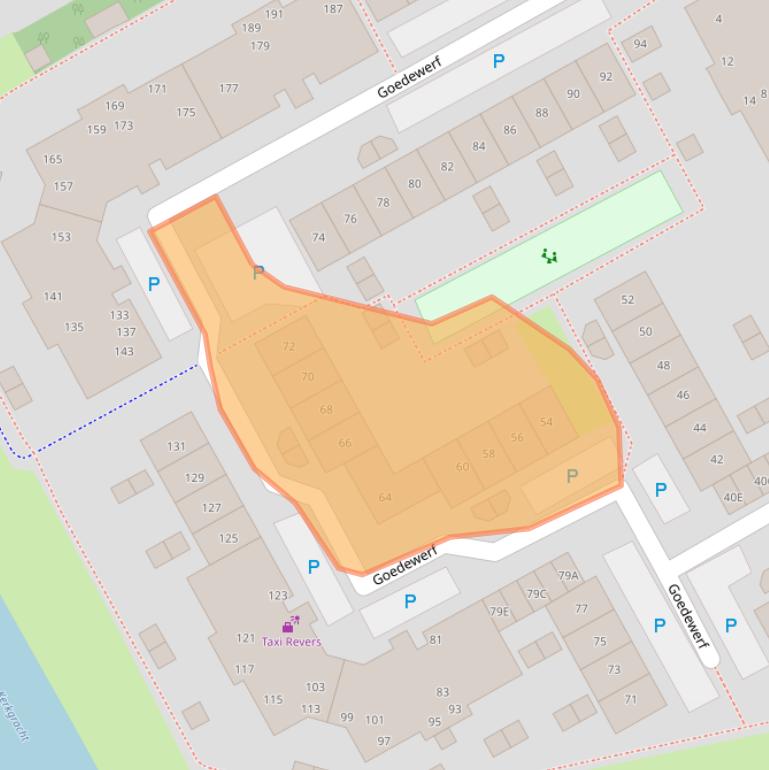 Kaart van postcodegebied 1357BC.