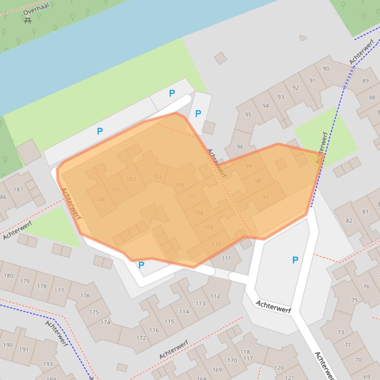 Kaart van postcodegebied 1357BN.
