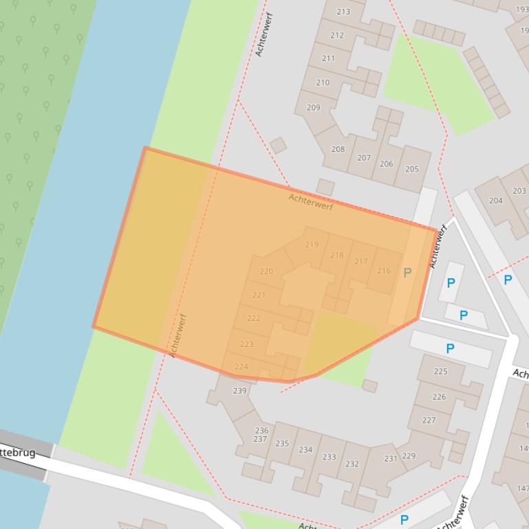 Kaart van postcodegebied 1357CA.