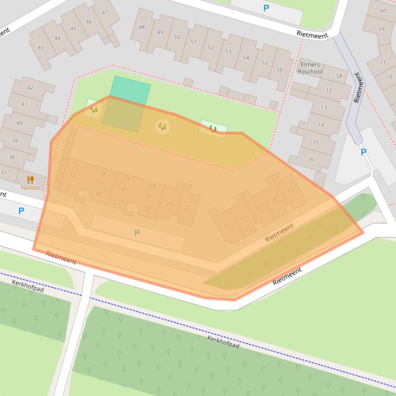 Kaart van postcodegebied 1357CD.