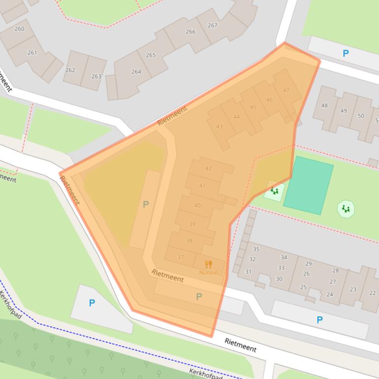 Kaart van postcodegebied 1357CE.