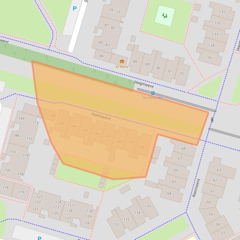 Kaart van postcodegebied 1357CN.