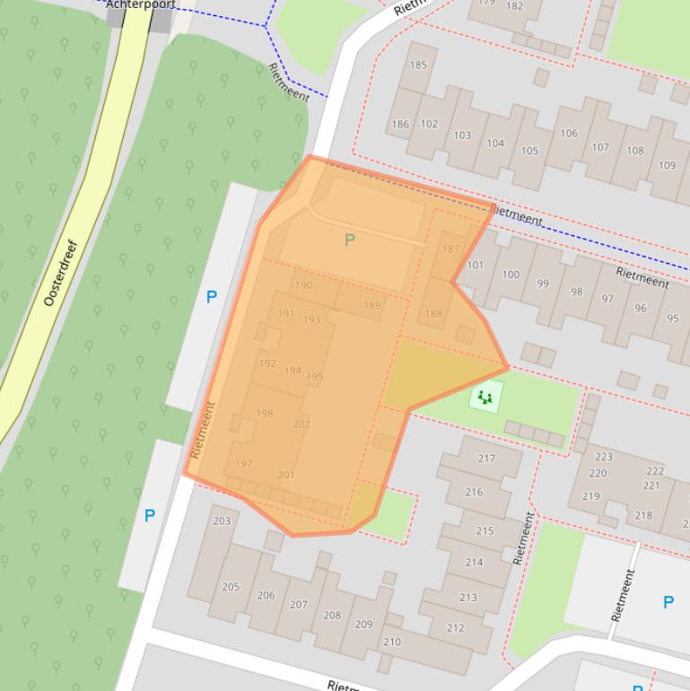 Kaart van postcodegebied 1357CT.