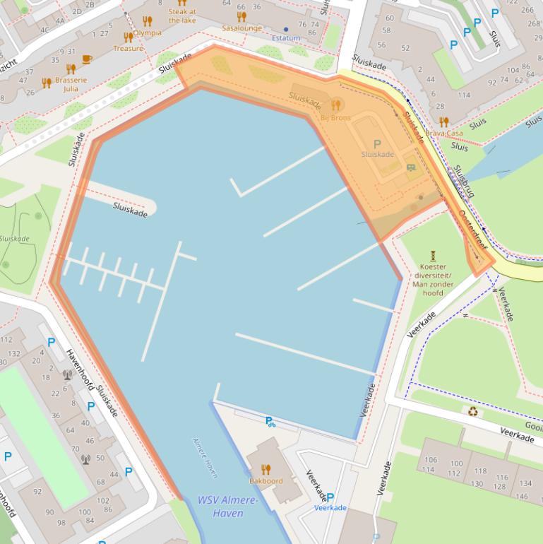 Kaart van postcodegebied 1357NZ.