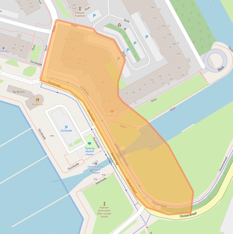 Kaart van postcodegebied 1357PA.