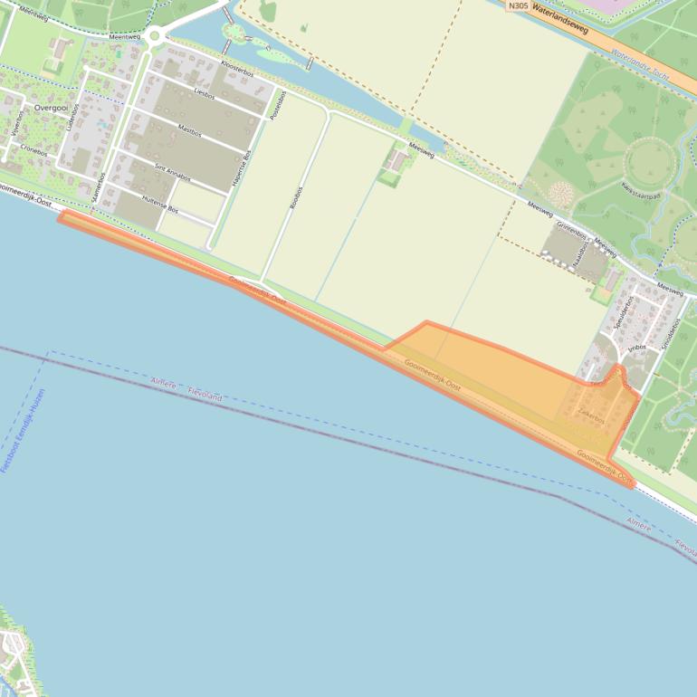 Kaart van postcodegebied 1358BD.